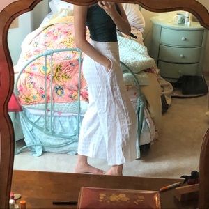 Aerie White Culottes size s.